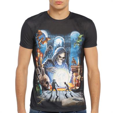 İskelet Desenli 3d Tişört - DZN8323