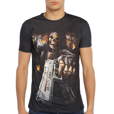 İskelet Desenli 3d Tişört - DZN8330