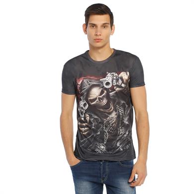 İskelet Desenli 3d Tişört - DZN8332