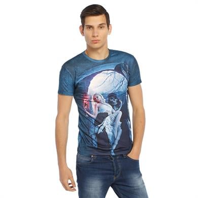 İskelet ve Kadın Desenli 3d Tişört - DZN8336