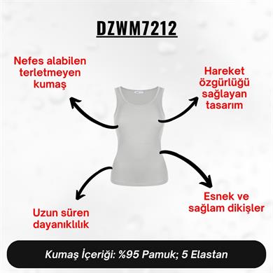 Kadın Bej Penye Atlet - DZWM7212