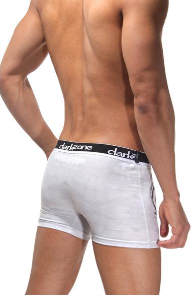 Kaplan Desenli 3D Beyaz Boxer - DZN1092