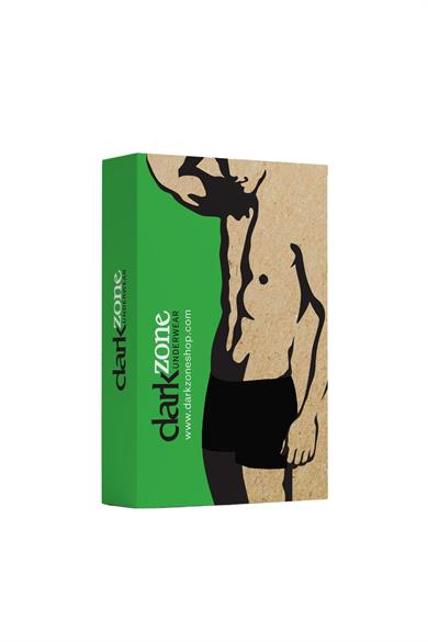 Klasik Önü Torbalı Siyah Erkek Boxer - DZN2321