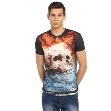 Kurukafa Desenli 3d Tişört - DZN8338