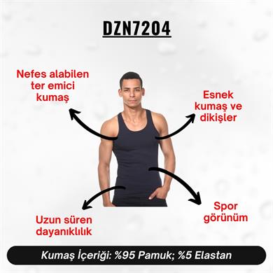 Lacivert Pamuklu Erkek Atlet - DZN7204