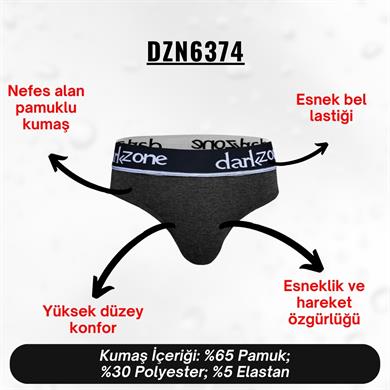 Lastikli Antrasit Erkek Slip - DZN6374