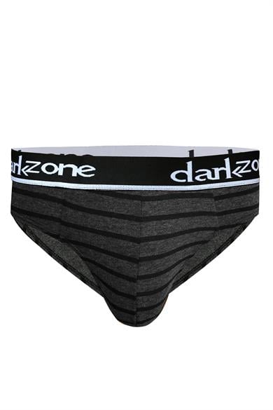 Lastikli Çizgi Desenli Antrasit Erkek Slip - DZN6389