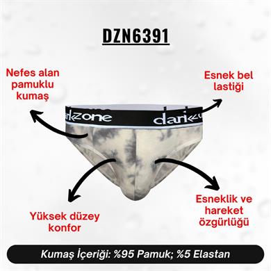 Lastikli Desenli Erkek Slip - DZN6391