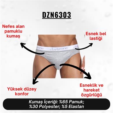 Lastikli Gri Erkek Slip - DZN6303