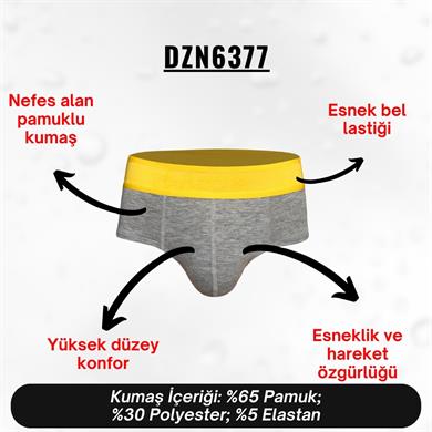 Lastikli Gri Erkek Slip - DZN6377