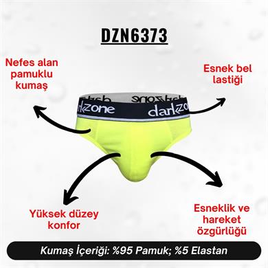 Lastikli Neon Sarı Erkek Slip - DZN6373