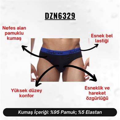 Lastikli Siyah Erkek Slip - DZN6329