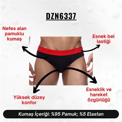 Lastikli Siyah Erkek Slip - DZN6337