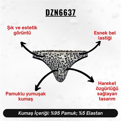 Leopar Desenli Erkek Tanga - DZN6637