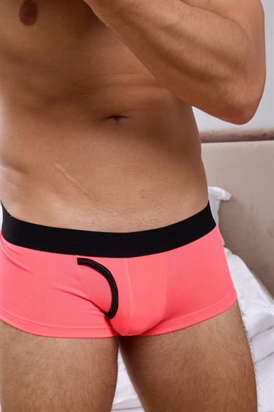 Neon Pembe Erkek Hipster Boxer - DZN2437