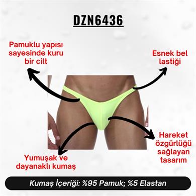 Neon Sarı Erkek Slip - DZN6436