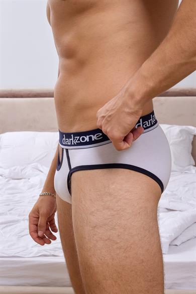 Önü Açık Beyaz Erkek Slip - DZN6252