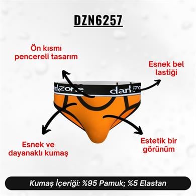 Önü Açık Hardal Erkek Slip - DZN6257