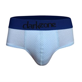 Lastikli Puantiyeli Açık Mavi Erkek Slip - DZN6376
