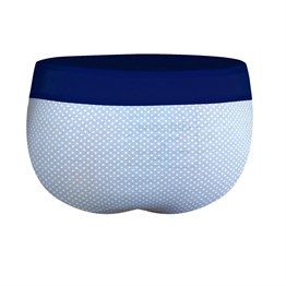 Lastikli Puantiyeli Açık Mavi Erkek Slip - DZN6376