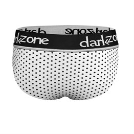 Lastikli Nokta Desenli Beyaz Erkek Slip - DZN6381