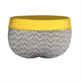 Lastikli Desenli Gri Erkek Slip - DZN6379