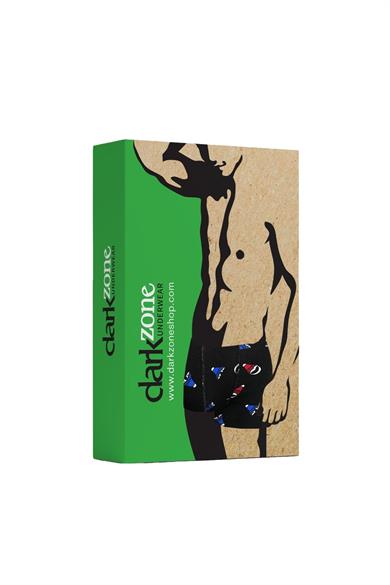 Şapka Desenli Kısa Erkek Boxer - DZN3310