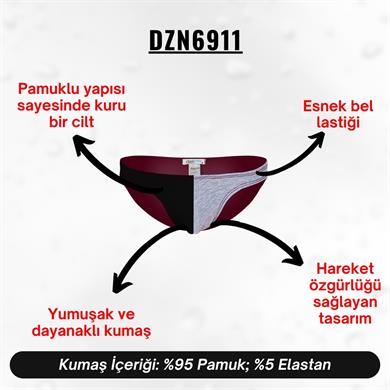 Siyah Gri Erkek Slip - DZN6911