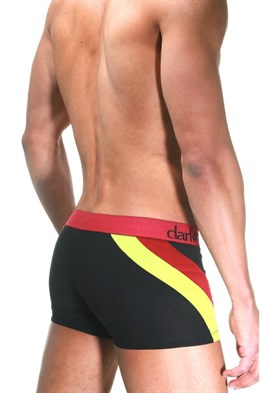 Siyah Parçalı Desenli Erkek Boxer - DZN4101