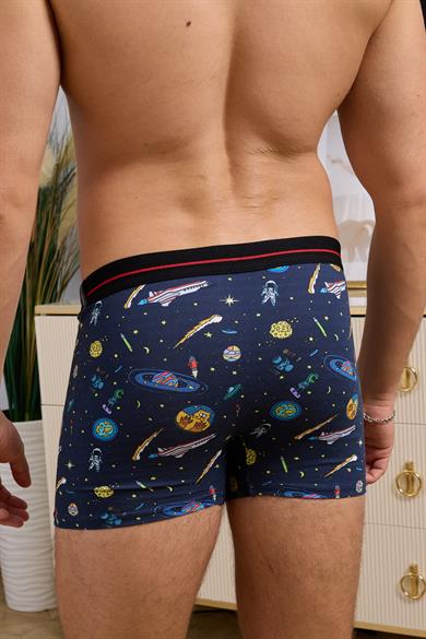 Uzay Desenli Boxer (Dijital Baskılı) - DZN2079