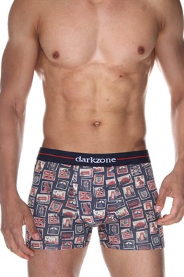 Vintage Baskılı Erkek Boxer (Dijital Baskılı) - DZN2073