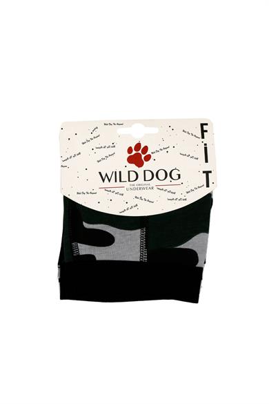 Wild Dog Erkek Pamuklu Kamuflaj Desenli Klasik Boxer - WD0021