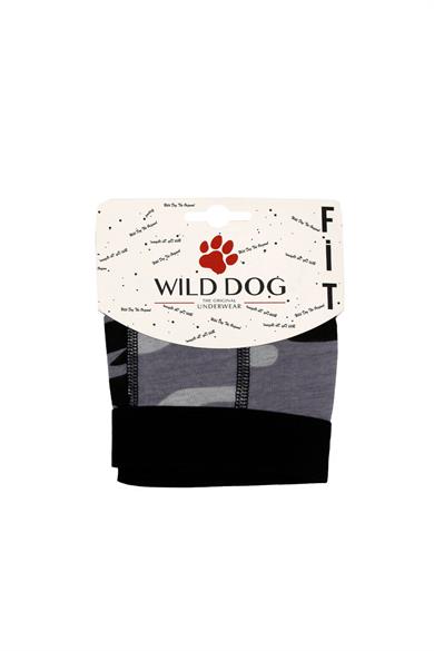 Wild Dog Erkek Pamuklu Kamuflaj Desenli Klasik Boxer - WD0022