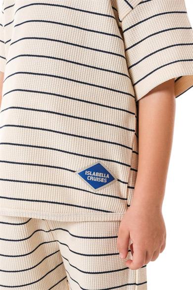 ISLABELLA Çizgili Gofre Takım