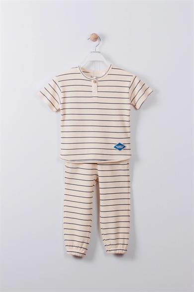 ISLABELLA Çizgili Gofre Takım