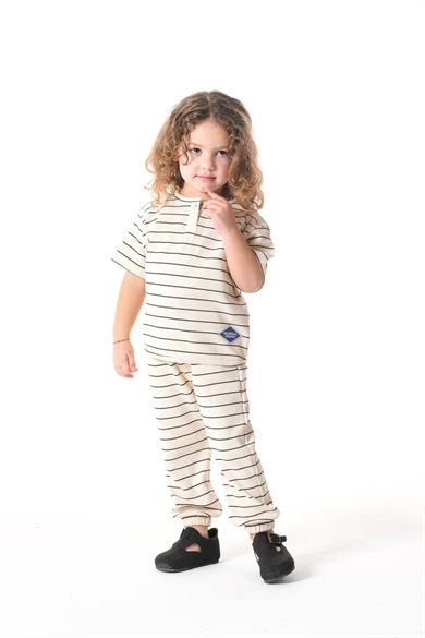 ISLABELLA Çizgili Gofre Takım