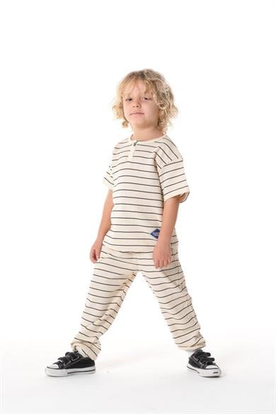 ISLABELLA Çizgili Gofre Takım