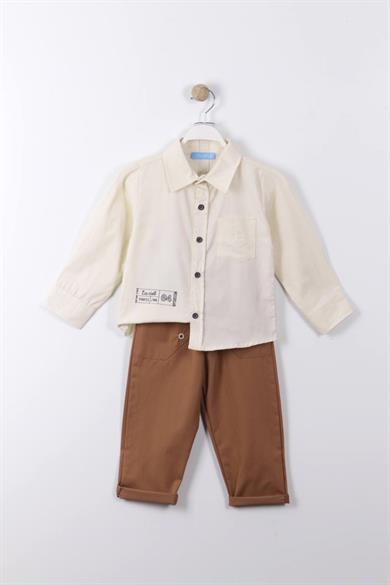 Laciel Paris Dokuma Gömlek Takım K. Sarı