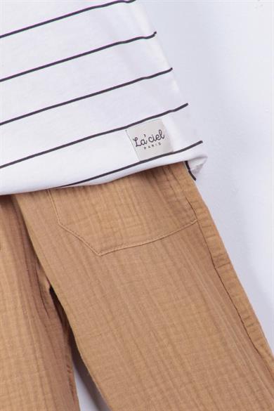 Laciel Paris Müslin Kumaş Pantolonlu Takım