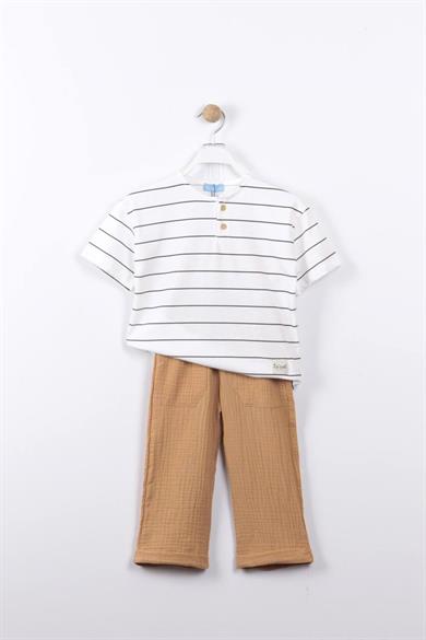 Laciel Paris Müslin Kumaş Pantolonlu Takım