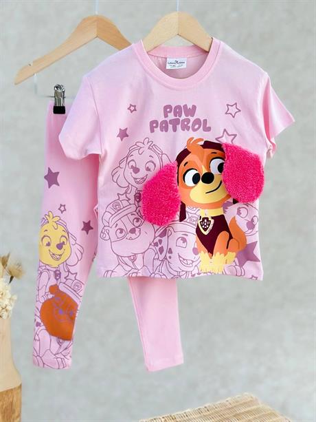  Paw Patrol Sallanan Kulak Detaylı Taytlı Takım