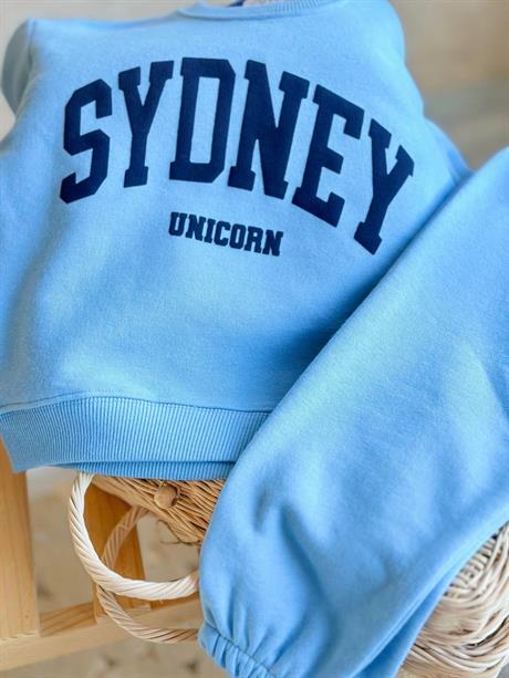 3 İplik Unisex Mavi Sydney İkili Takım