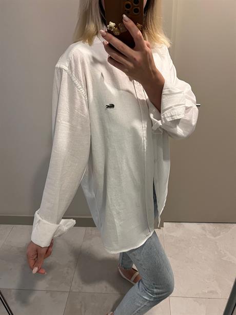 Beyaz Marka Model Keten Gömlek