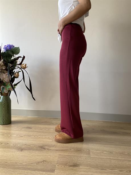 Kadın Giyim  Oysh Kalın Modal Bol Paça Pantalon