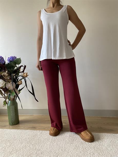 Kadın Giyim  Oysh Kalın Modal Bol Paça Pantalon