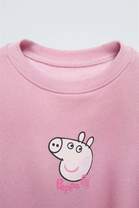 Kız Çocuk 3 İplik Peppa Tayt Takım