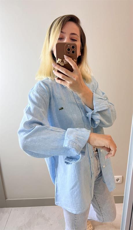Mavi Marka Model Keten Gömlek