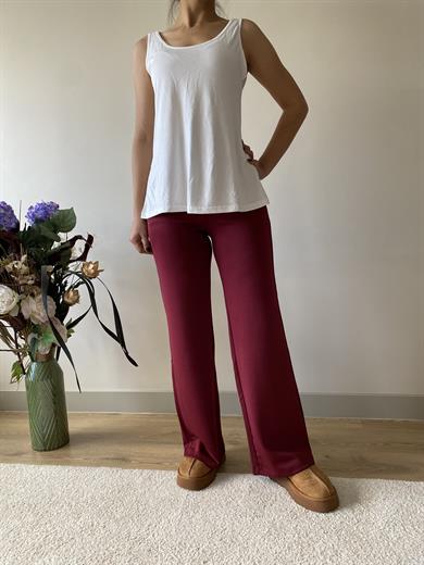 Kadın Giyim  Oysh Kalın Modal Bol Paça Pantalon