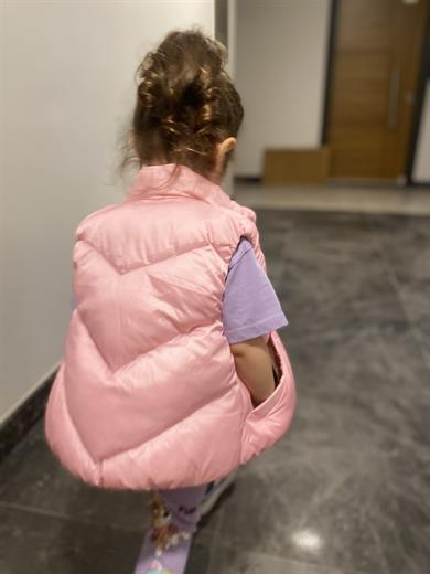 Pembe Su Geçirmez Şişme Yelek