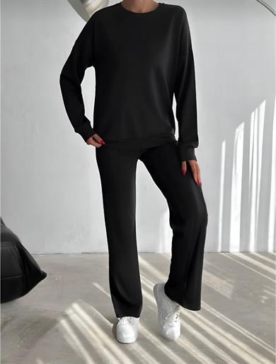 Siyah Basic Marka Model Sweat Takım
